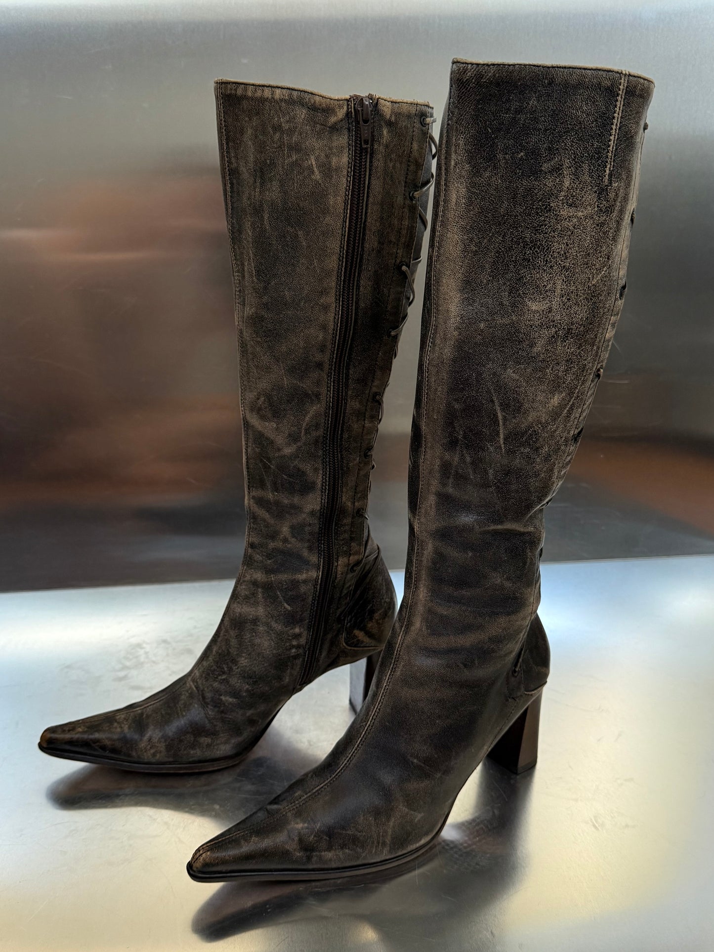 Vintage Leather Boots Kallisté Twinkling Global