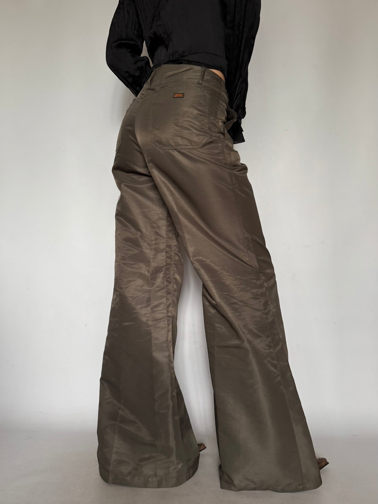 Vintage  Wide-Leg Trousers Khaki Miss sixty Twinkling Global