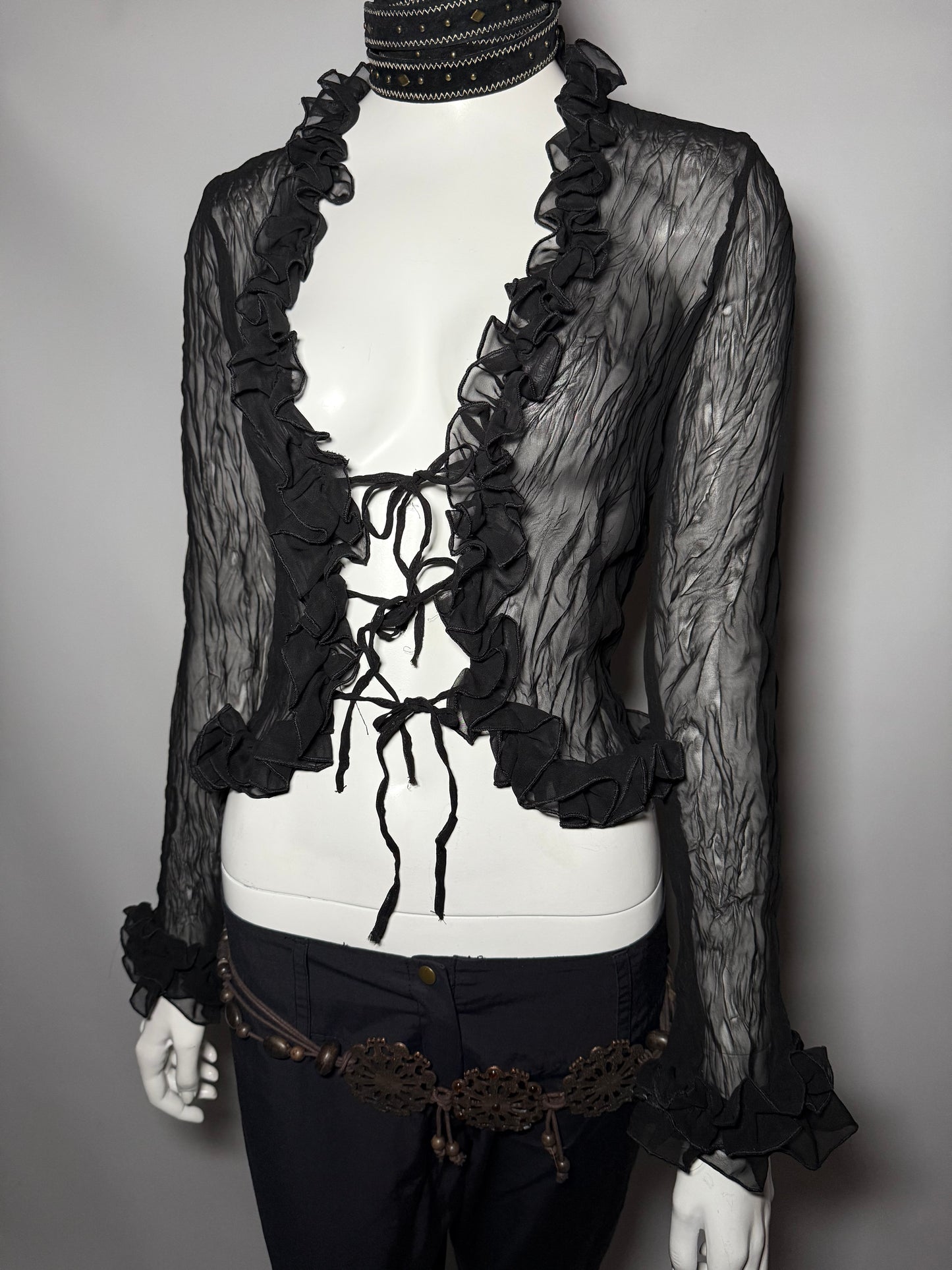 Vintage Ruffled Blouse - TWINKLING GLOBAL