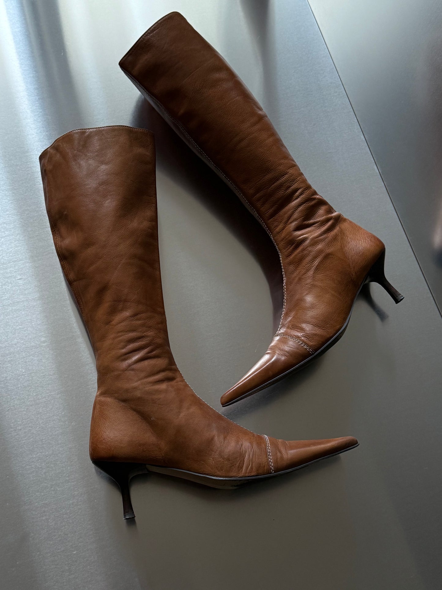 Vintage leather boots - TWINKLING GLOBAL