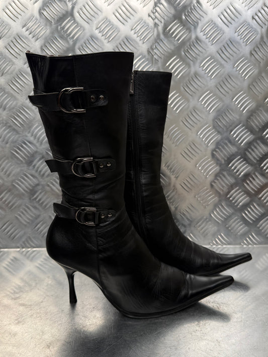 Vintage genuine leather boots TWINKLING GLOBAL