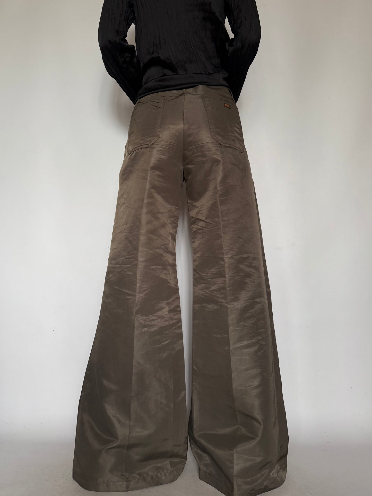 Vintage  Wide-Leg Trousers Khaki Miss sixty Twinkling Global