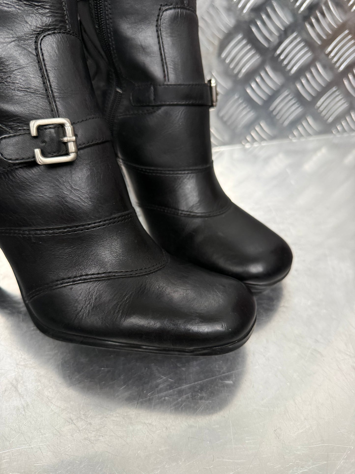 Vintage Black Bronx Leather Boots – TWINKLING GLOBAL