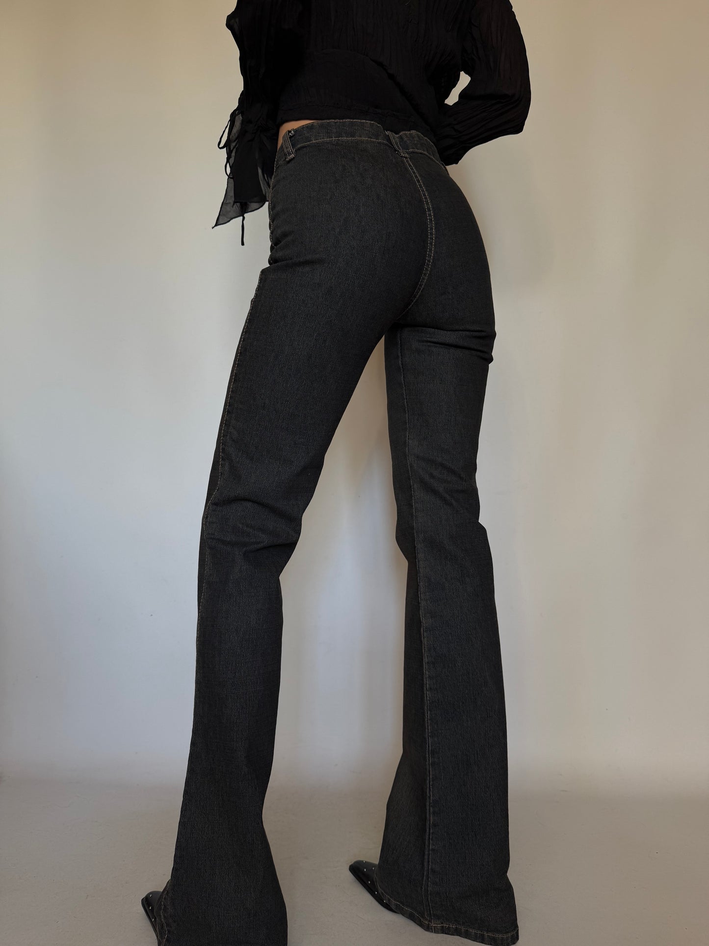Vintage Rust-Tone Flared Jeans Twinkling Global