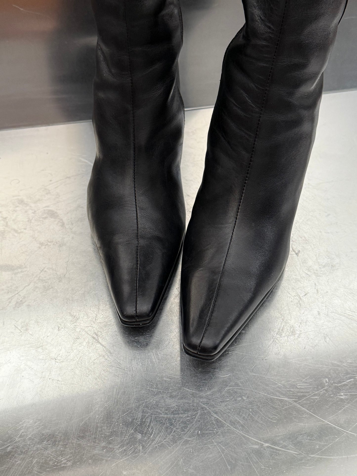 Vintage Black Leather Boots 5th Avenue Twinkling Global