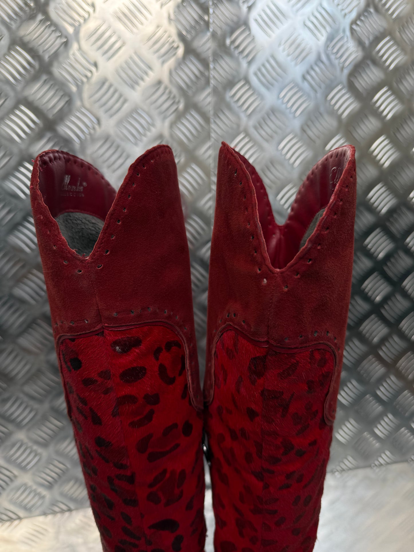 Vintage leather boot with pony hair TWINKLING GLOBAL