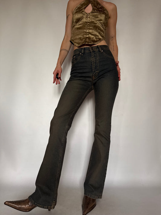 Vintage Rusty Flared Jeans Twinkling Global