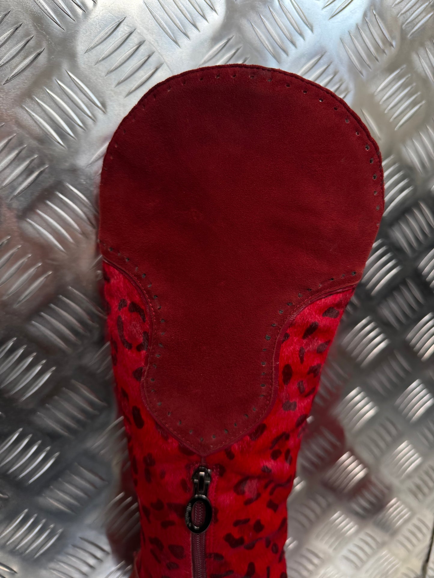 Vintage leather boot with pony hair TWINKLING GLOBAL