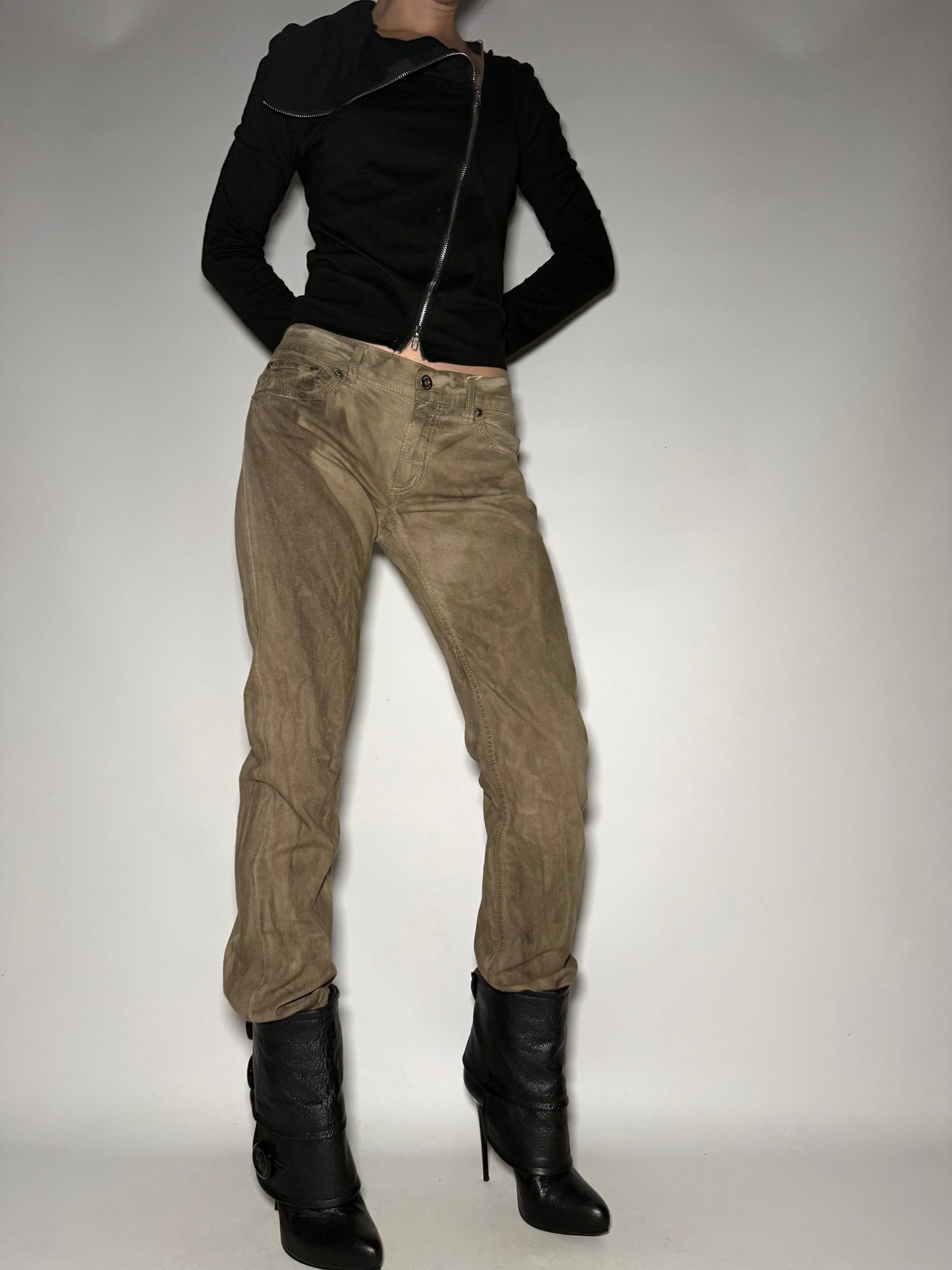 Vintage Italian Dondup Washed Straight Pants Twinkling Global