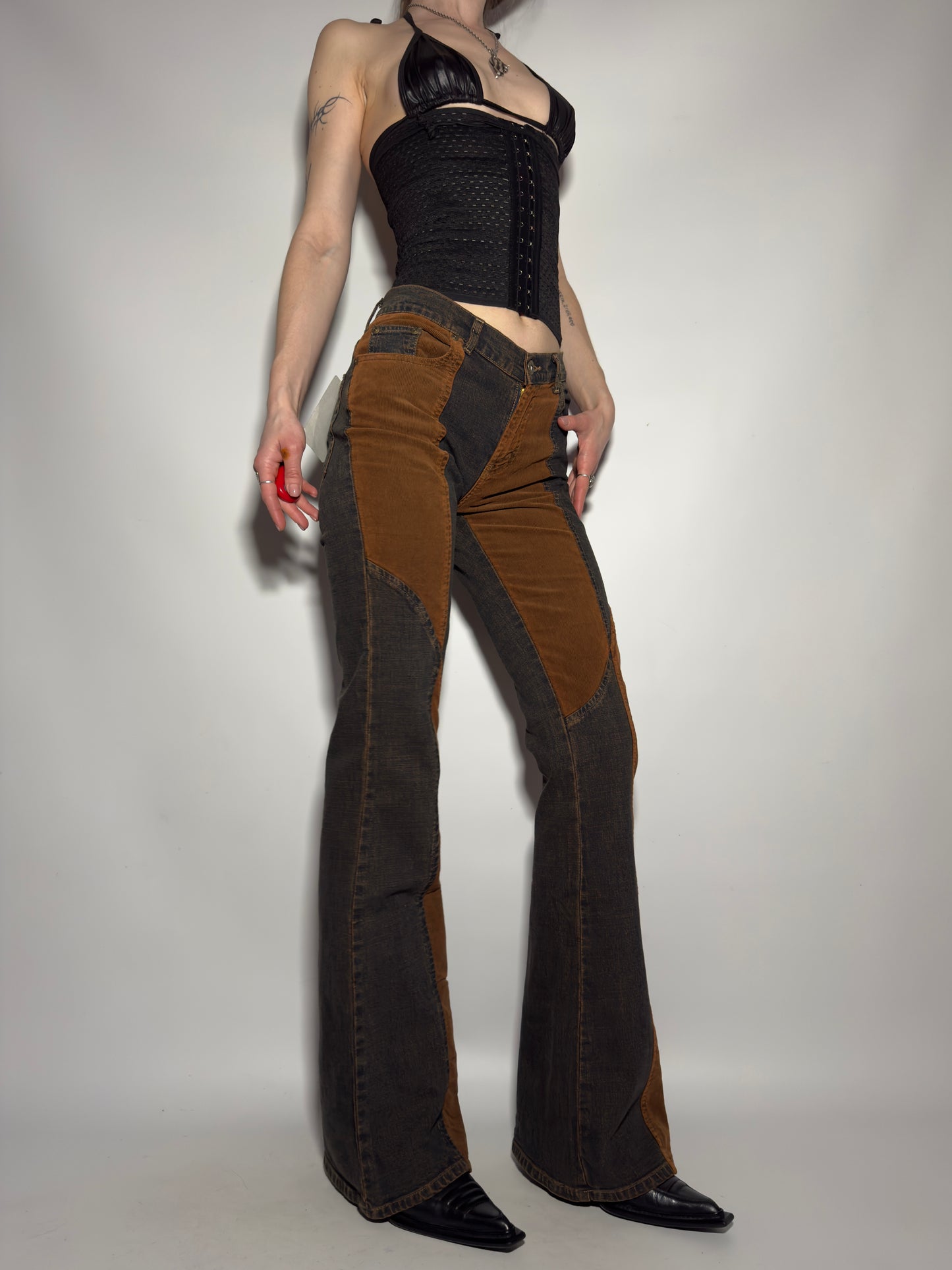Vintage Brownish Flared jeans - TWINKLING GLOBAL