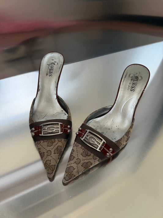 Vintage kitten heel mule Guess - TWINKLING GLOBAL