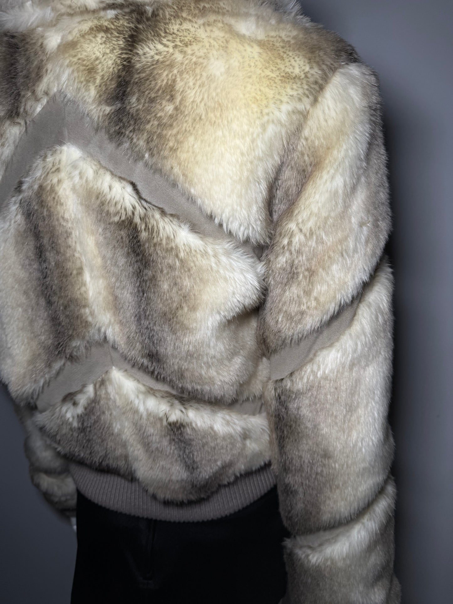 Vintage faux fur bomber jacket Twinkling Global