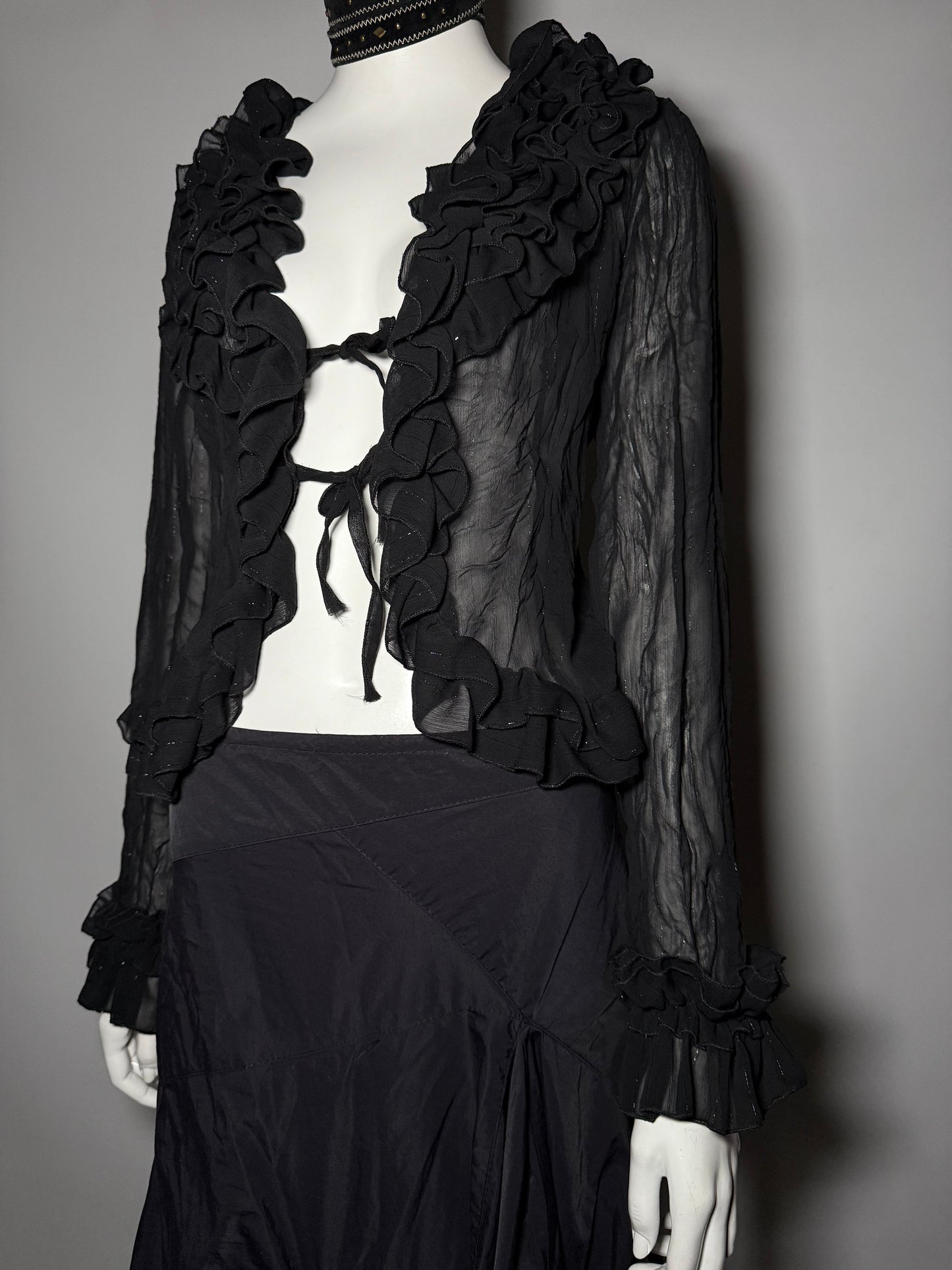 Vintage Ruffled Blouse - TWINKLING GLOBAL