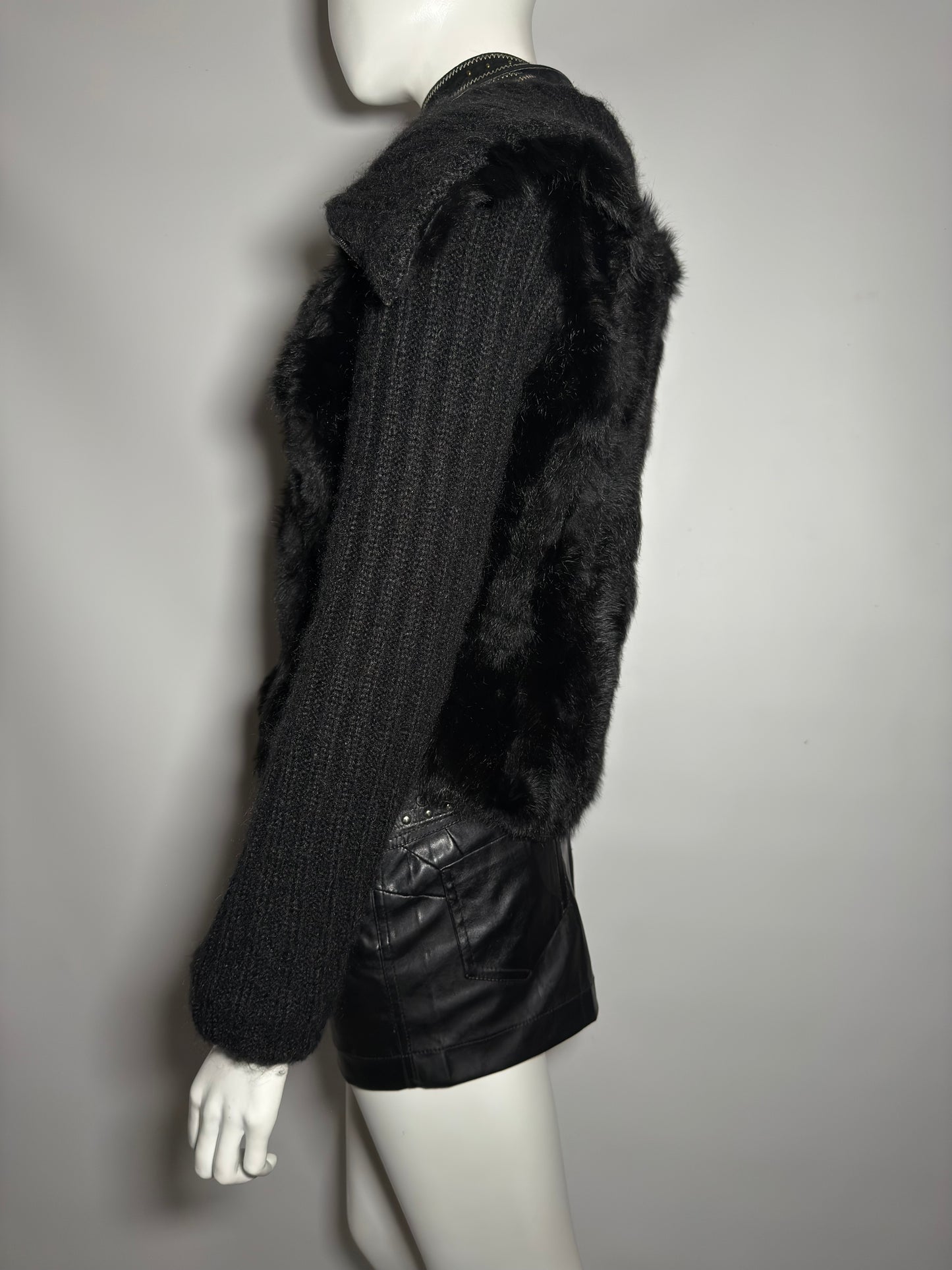 Vintage jacket with natural fur details  - TWINKLING GLOBAL