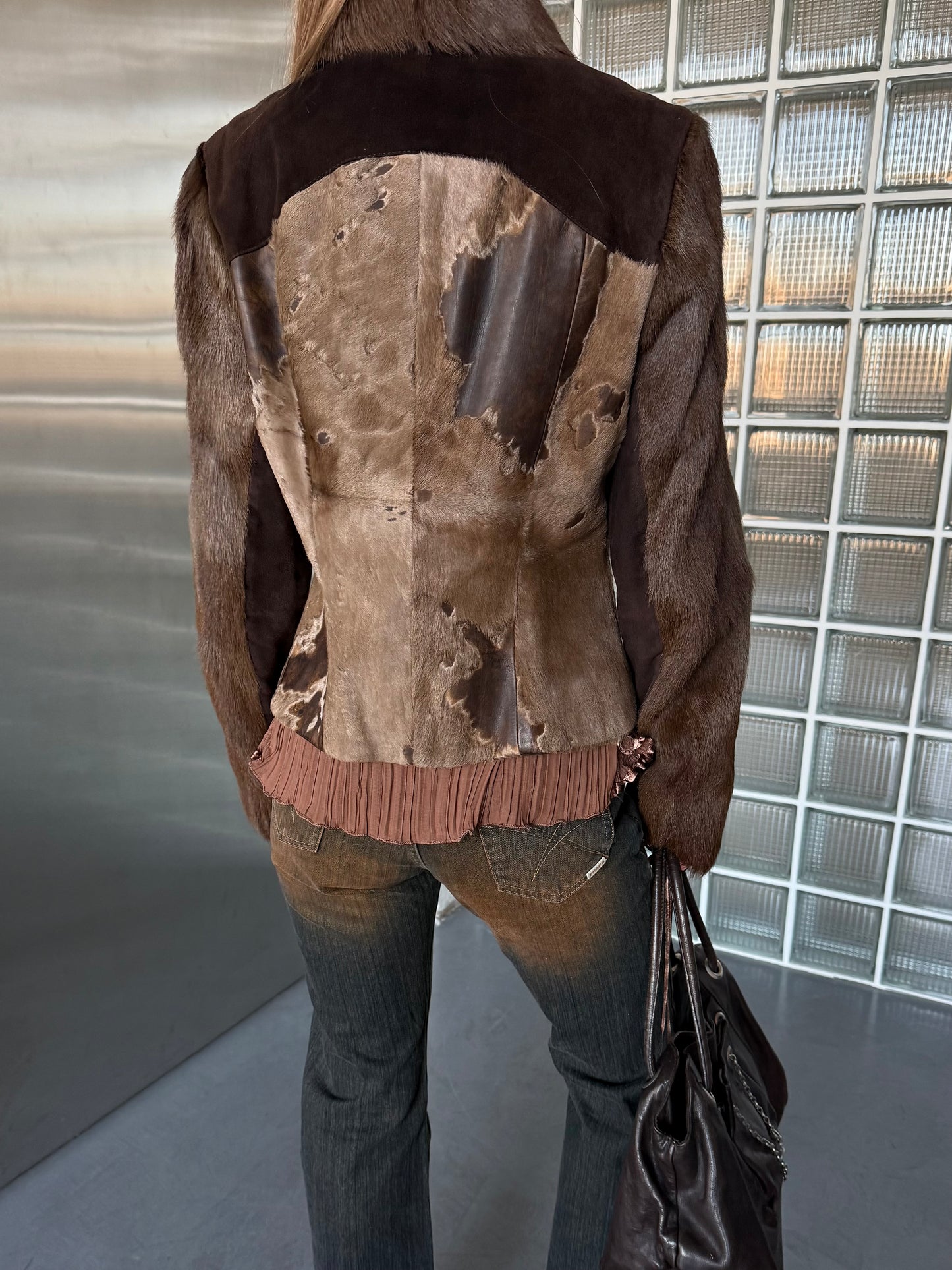 Vintage pony fur & leather jacket Twinkling Global