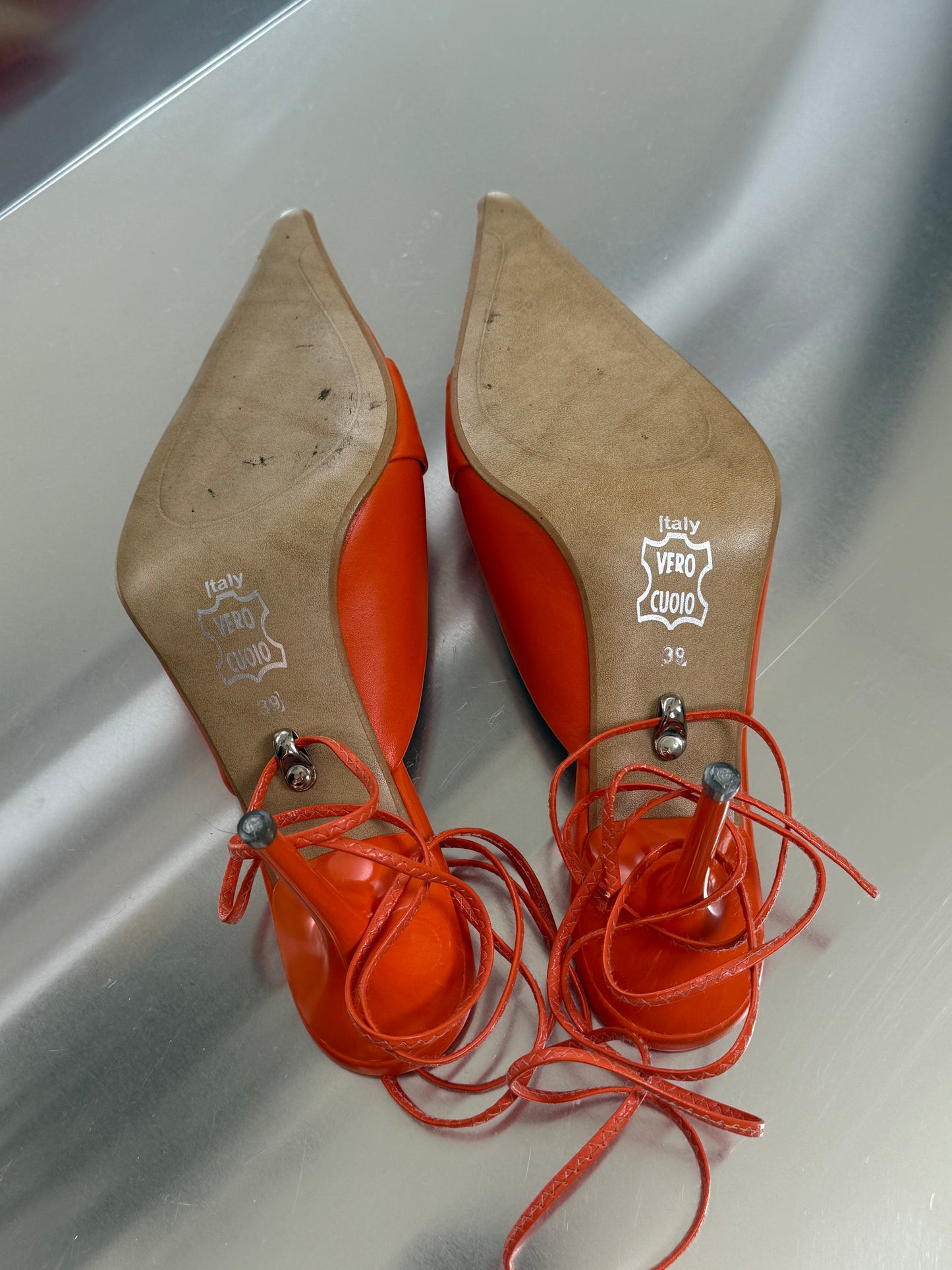 Vintage kitten heel mule - TWINKLING GLOBAL