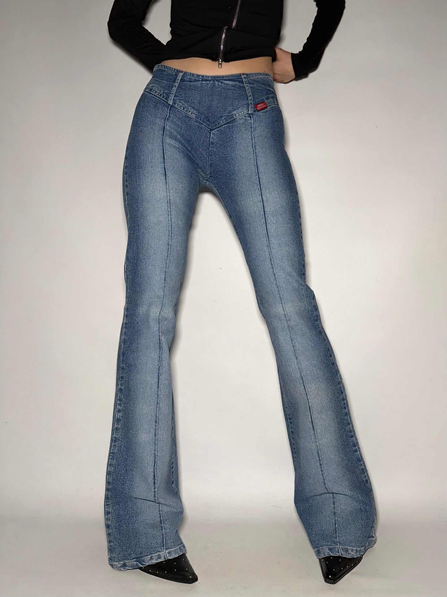 Miss Sixty V-Cut Flare Jeans Twinkling Global