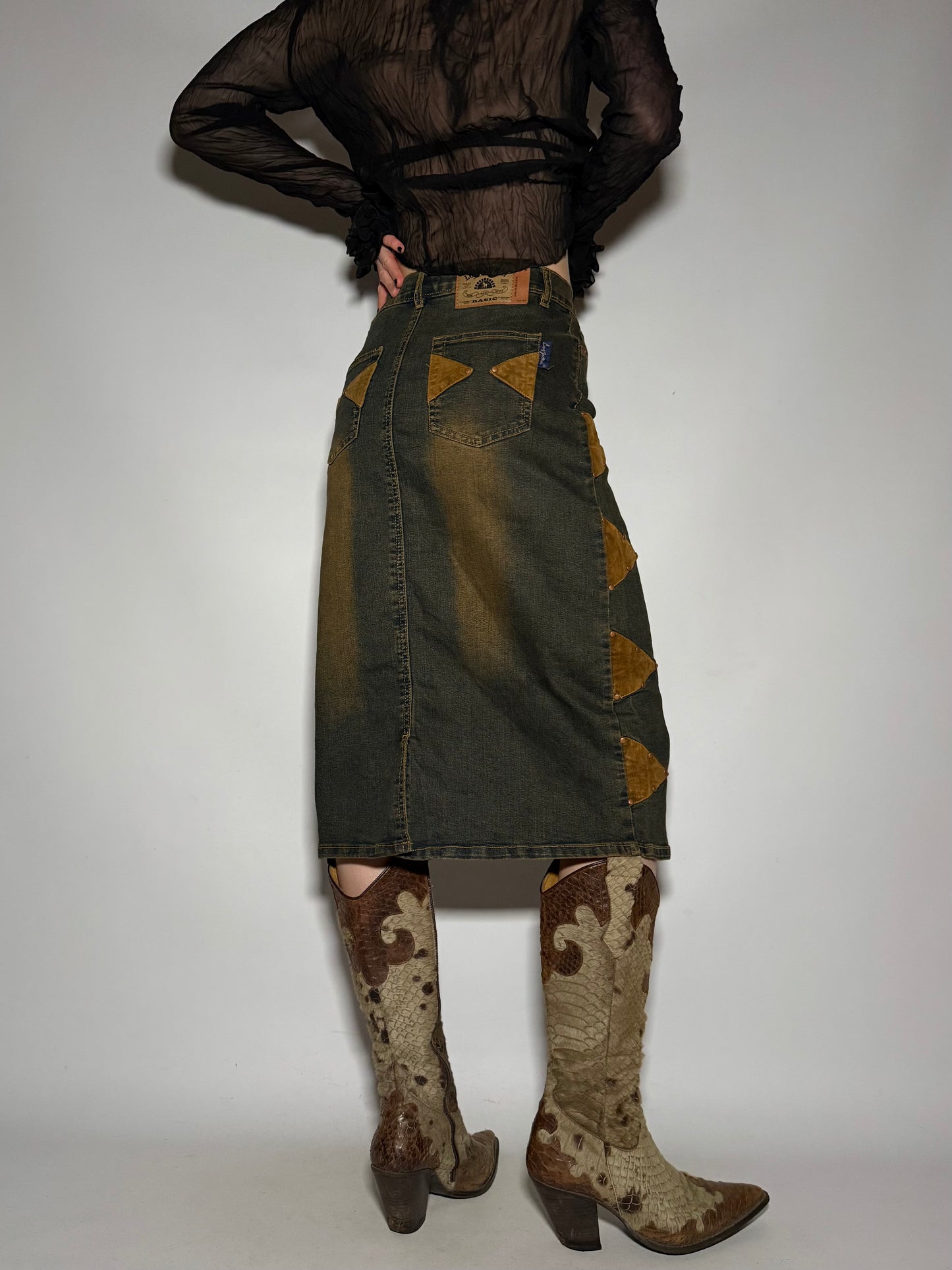 Vintage denim skirt - TWINKLING GLOBAL