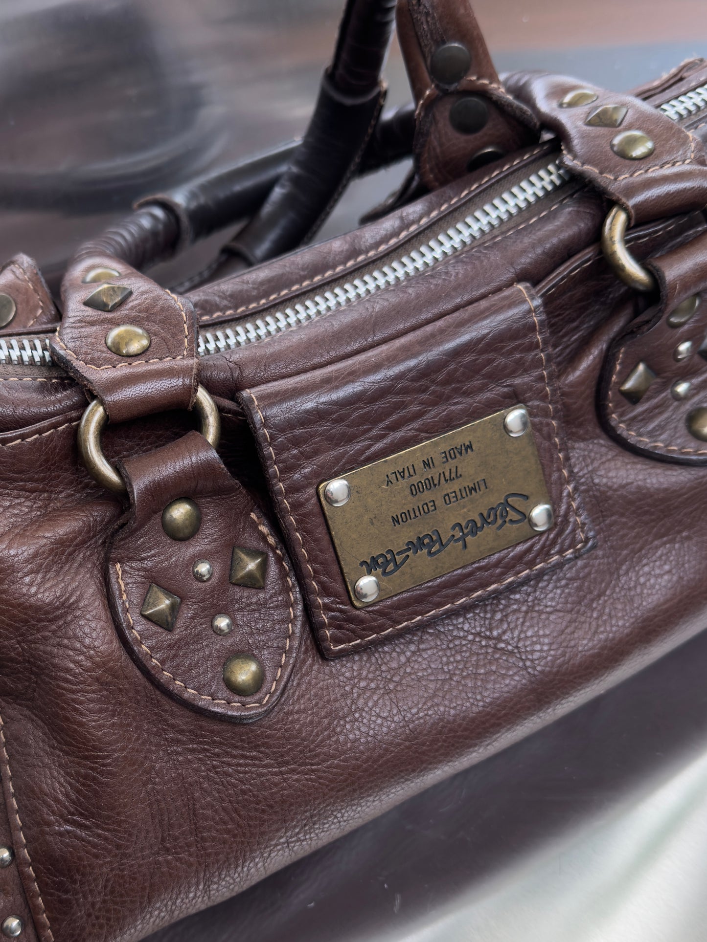 Vintage Leather Bag - TWINKLING GLOBAL