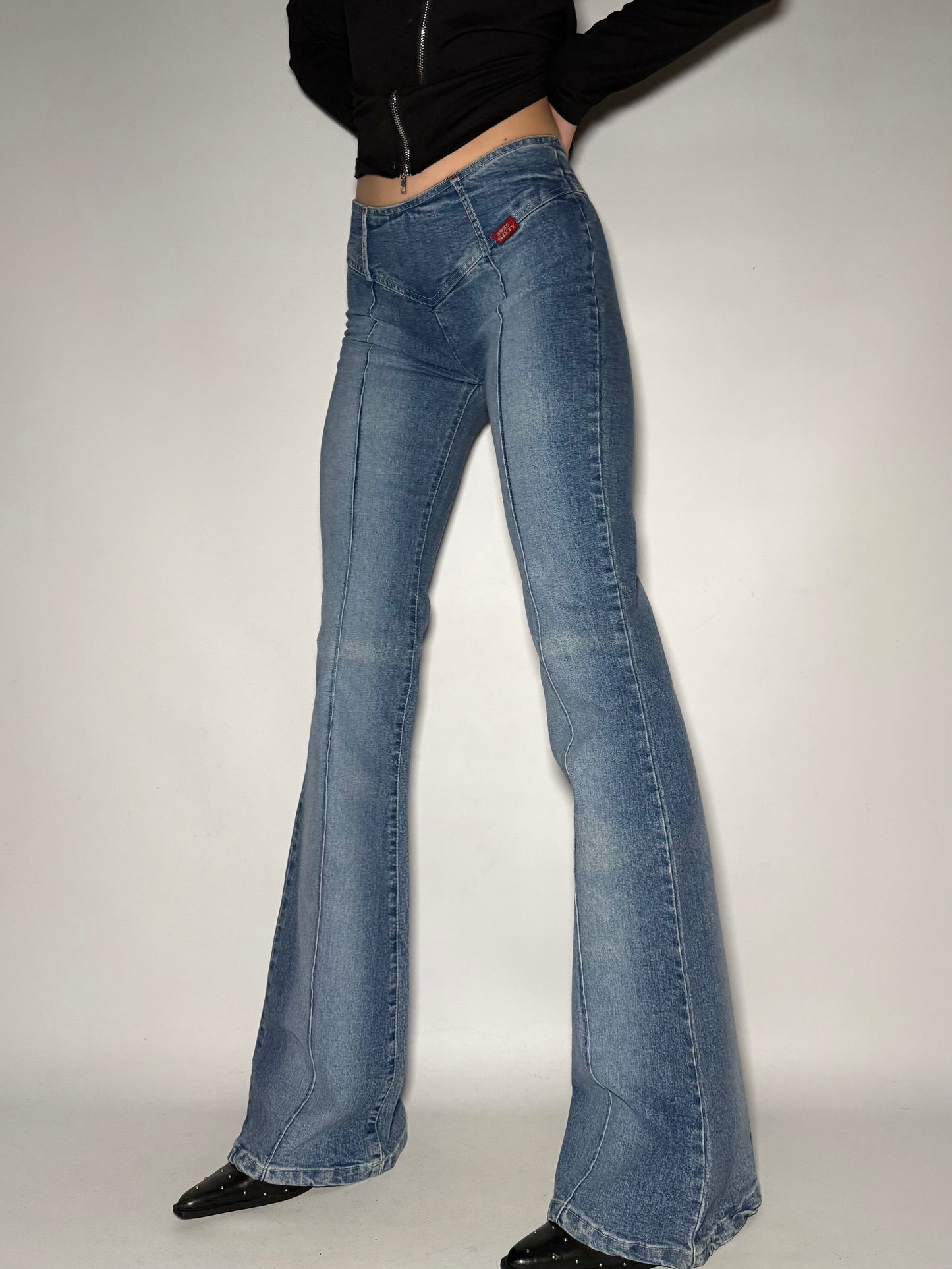 Miss Sixty V-Cut Flare Jeans Twinkling Global