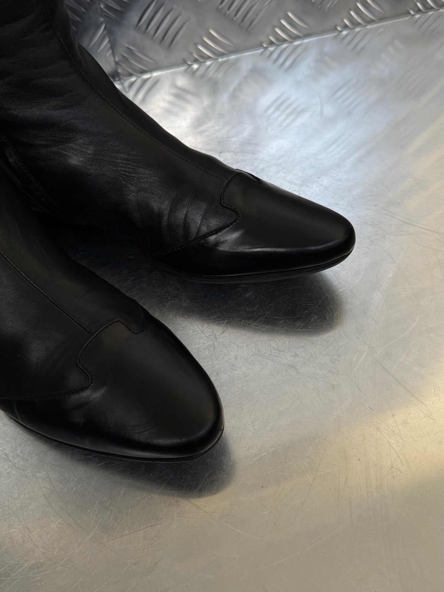 Vintage leather boots Gianmarco Lorenzi TWINKLING GLOBAL