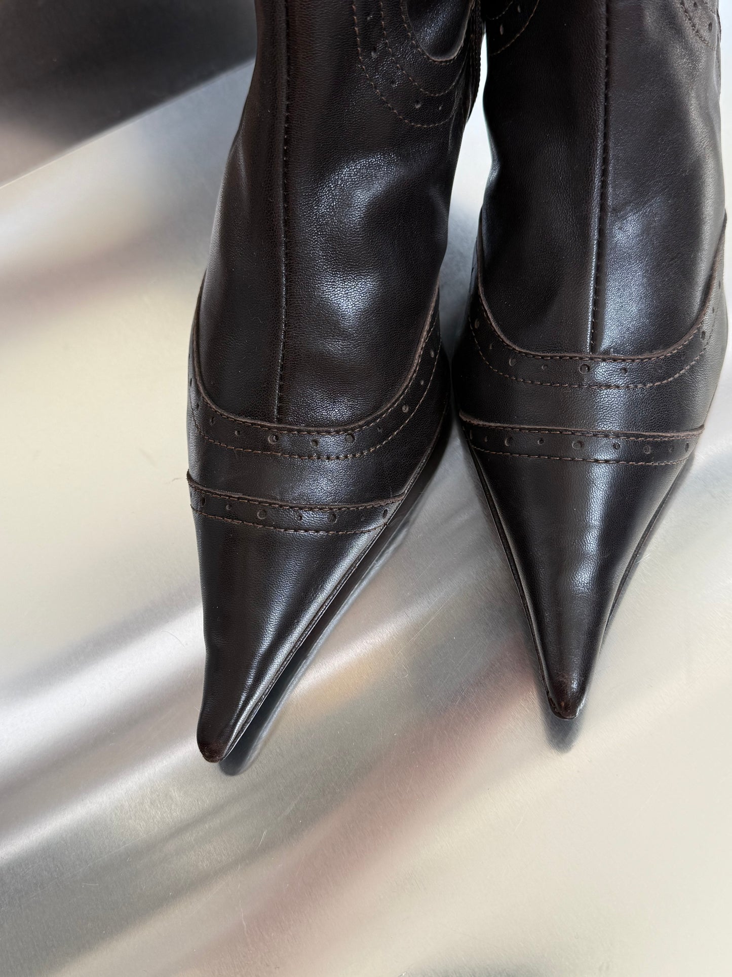 Vintage leather boots - TWINKLING GLOBAL