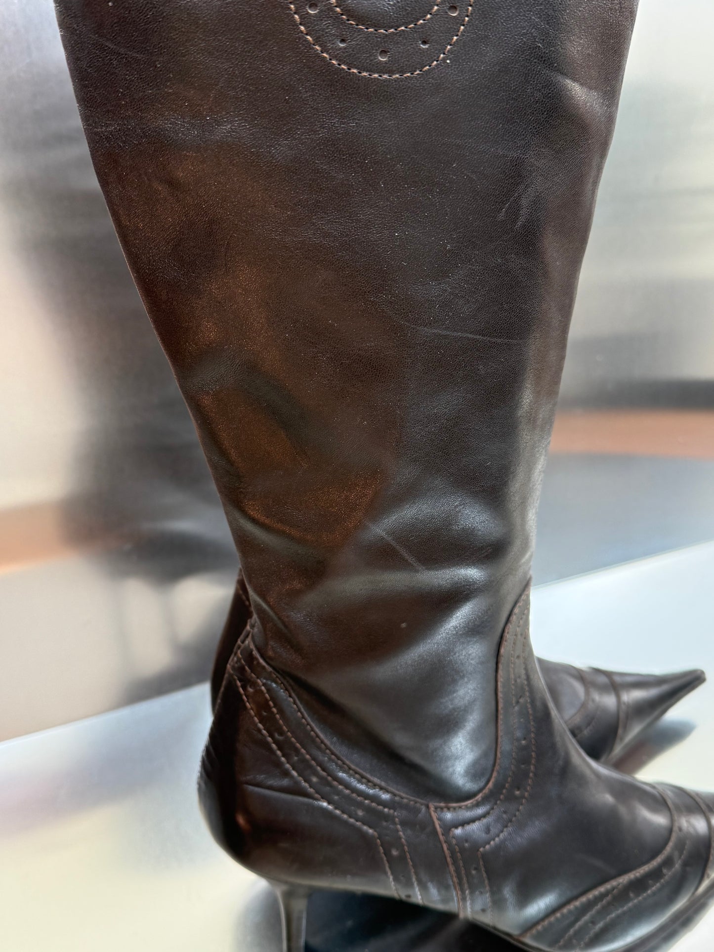 Vintage leather boots - TWINKLING GLOBAL