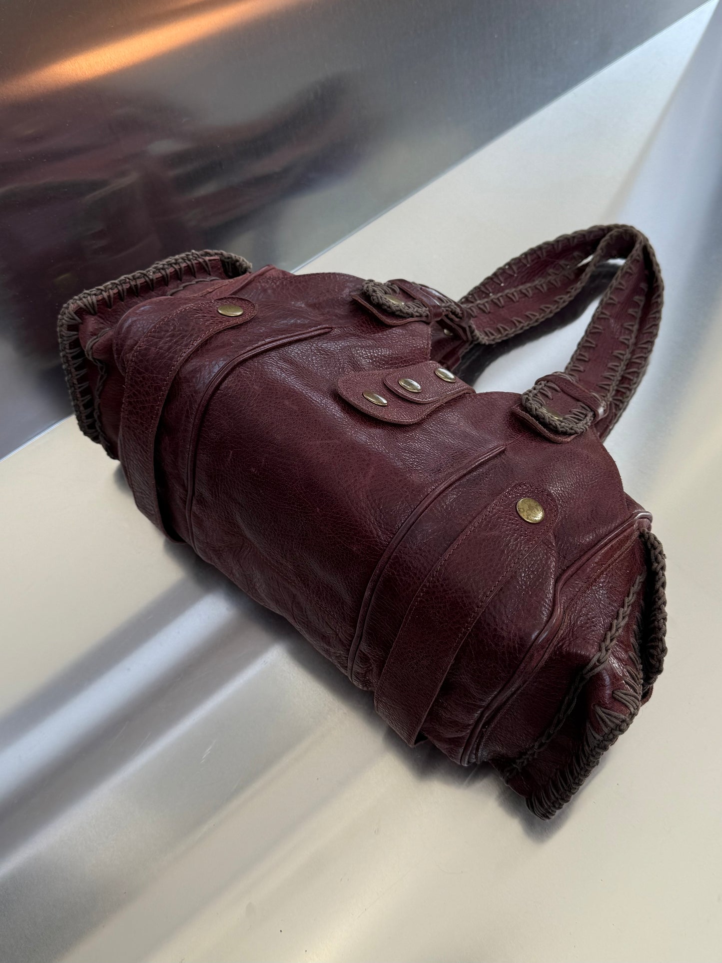 Vintage leather bag - TWINKLING GLOBAL