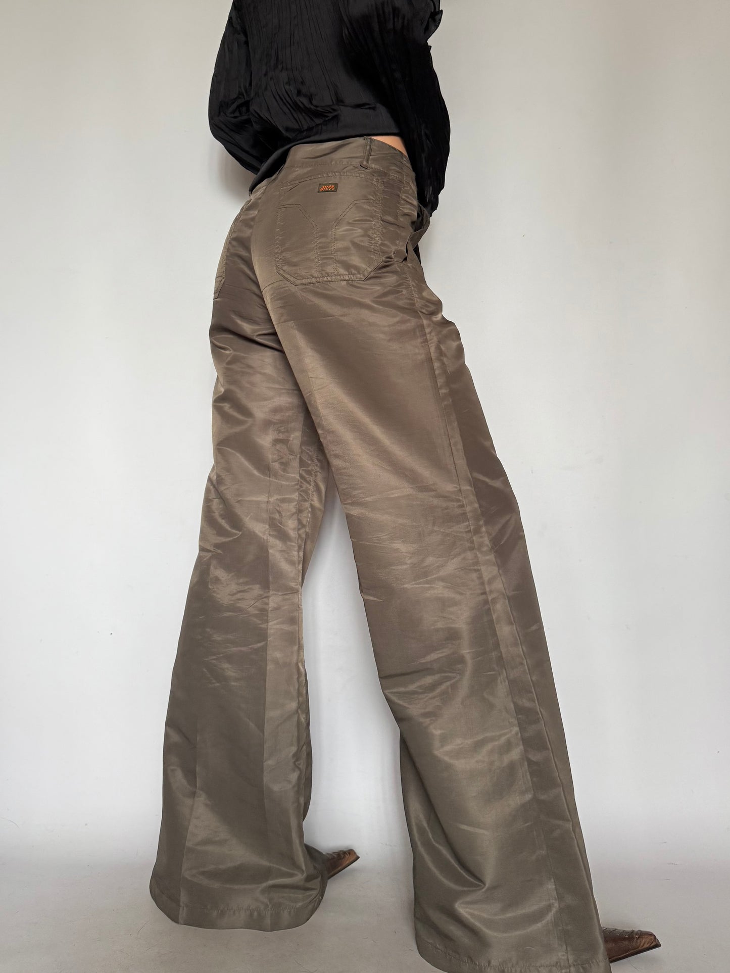 Vintage  Wide-Leg Trousers Khaki Miss sixty Twinkling Global